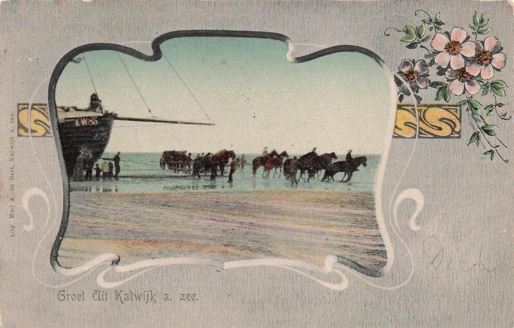 JO734 Katwijk aan Zee Groet uit 1903, Verzenden, Voor 1920, Gelopen, Zuid-Holland
