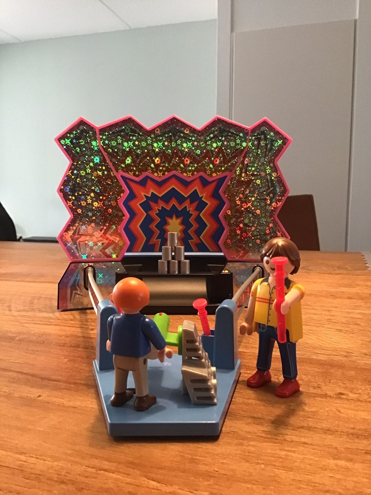 Playmobil kermis blikken omgooien schiettent 5547 compleet, Ophalen of Verzenden, Zo goed als nieuw, Complete set