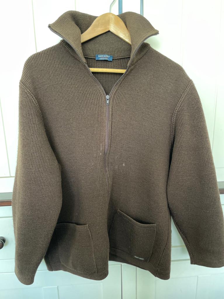 Saint James vest Quiberon M, Kleding | Heren, Truien en Vesten, Ophalen, Gedragen, Maat 48/50 (M), Bruin