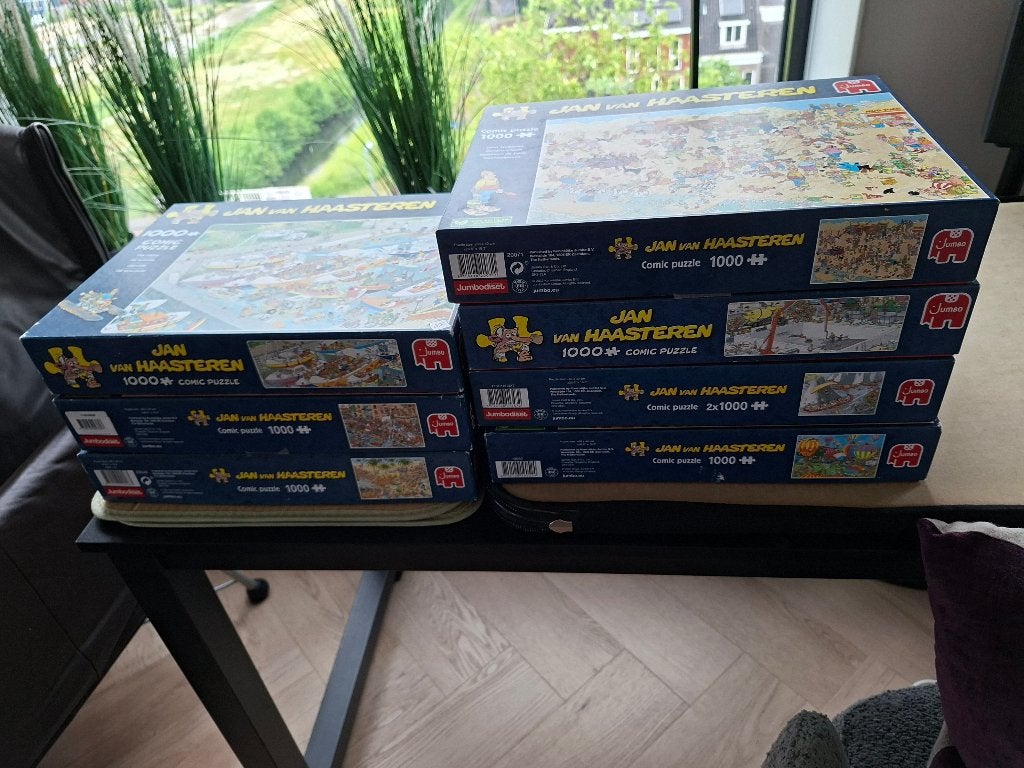 Jan van Haasteren puzzels € 4,00 p.st., Ophalen of Verzenden, 500 t/m 1500 stukjes, Gebruikt, Legpuzzel