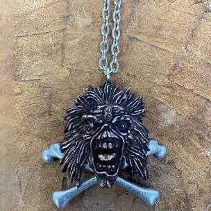 Iron maiden first ten years ketting/ pendent  alchemy, Ophalen of Verzenden, Zo goed als nieuw, Gebruiksvoorwerp