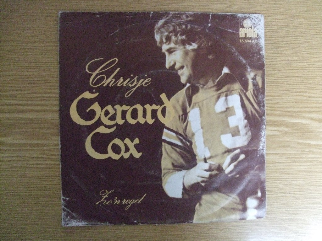 GERARD COX    CHRISJE / ZO'N REGEL, 7 inch, Ophalen of Verzenden, Zo goed als nieuw, Nederlandstalig