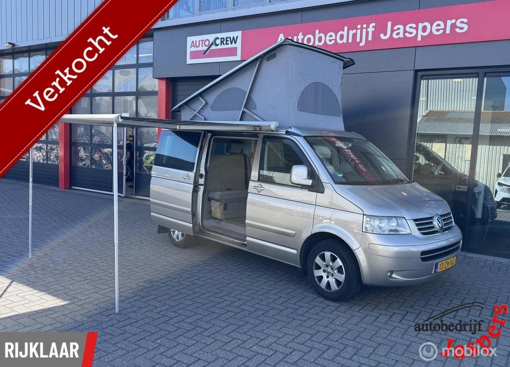 Volkswagen California 2.5 174PK 4-Motion Nieuw hefdak, Houtstraat 7, Verwarmde buitenspiegels, Volkswagen, Tot en met 2