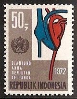 Indonesie Zonnebloem nr 713 postfris 1972, Ophalen of Verzenden, Postfris, Zuidoost-Azië
