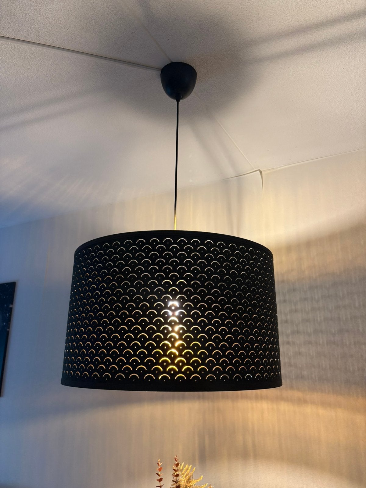 Grote lamp, Ophalen, Zo goed als nieuw, Goud