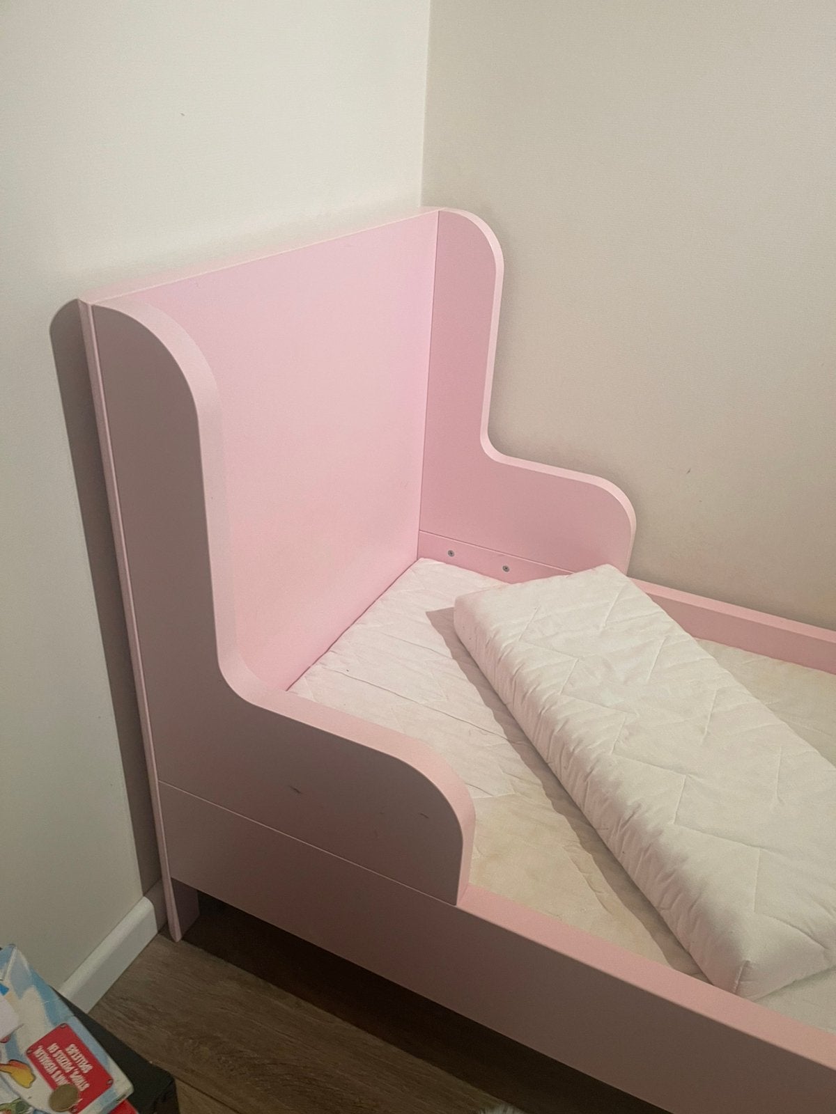 Roze groeibed / kinderbed met matras ikea  gratis, Ophalen, Gebruikt, 70 tot 85 cm, 140 tot 160 cm