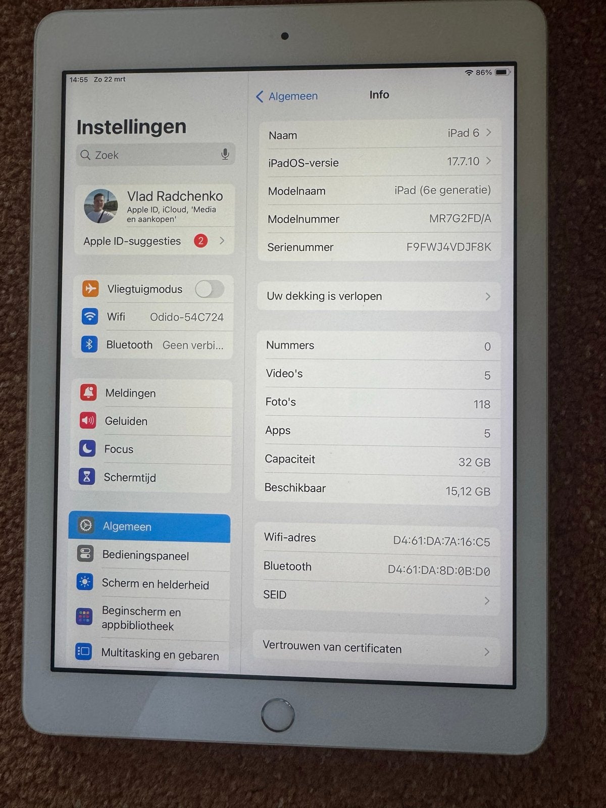 Foto 6 van iPad 6 (2018) 32GB Wi-Fi - Zo goed als nieuw