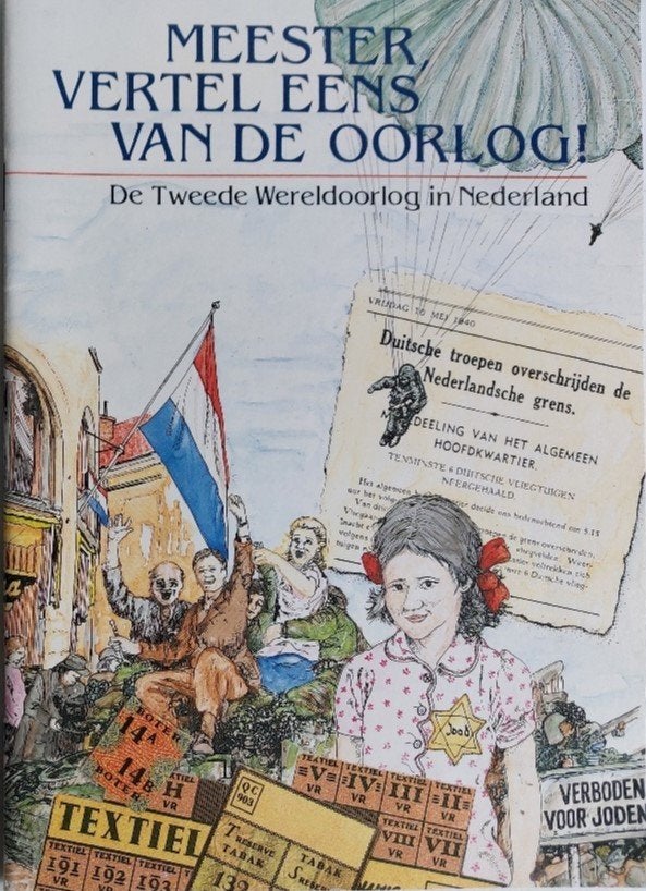 Meester vertel eens van de 2e wereld oorlog, in Nederland, Tweede Wereldoorlog, E. vd Bruin, e.a., Ophalen of Verzenden, Zo goed als nieuw