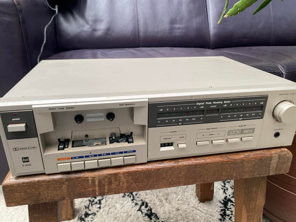 Dual C 808 Cassettedeck - Vintage Hifi, Audio, Tv en Foto, Ophalen of Verzenden, Enkel, Overige merken, Tape counter