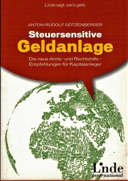 Gotzenberger - Steuersensitive Geldanlage, Ophalen, Nieuw, Geld en Beleggen