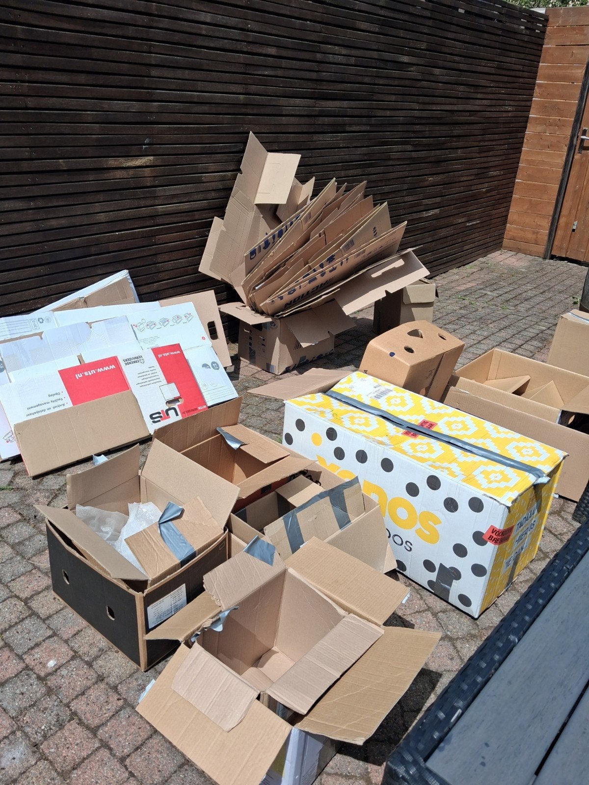 verhuisdozen/ moving boxes, Ophalen, 100 cm of meer, Opvouwbaar, 60 cm of meer