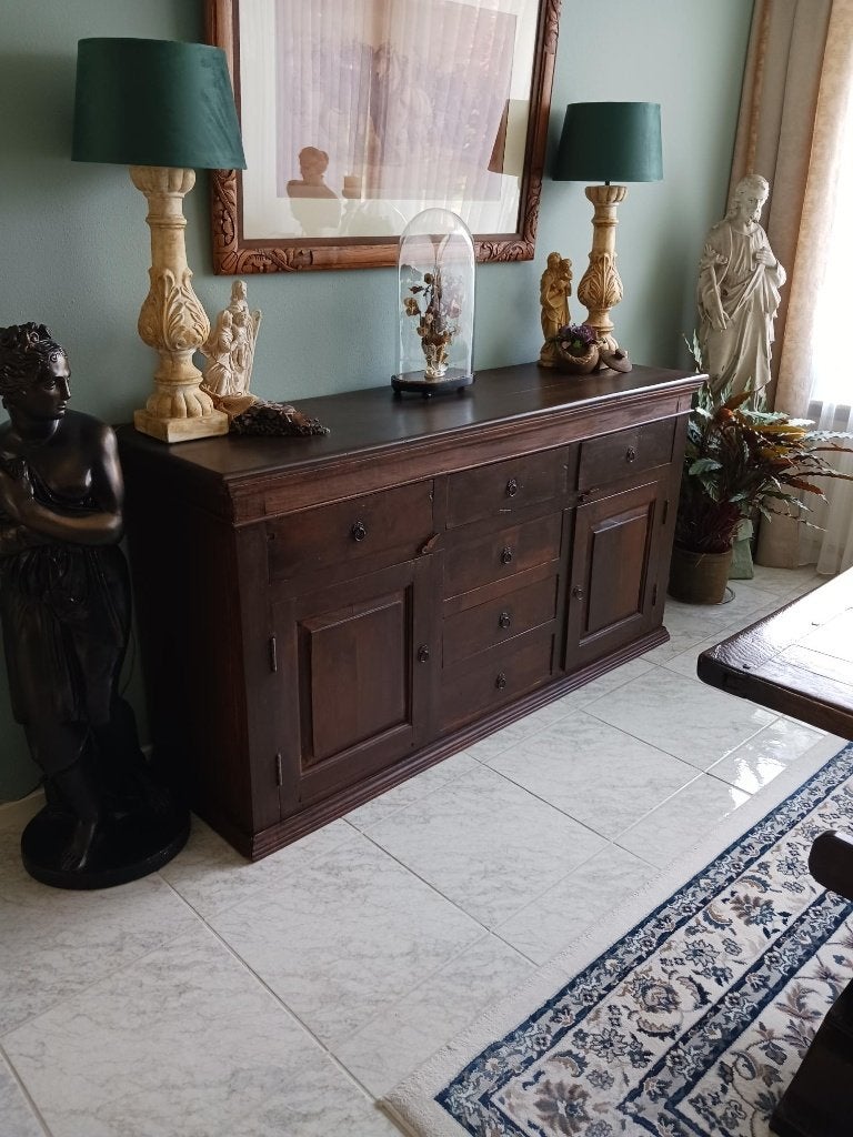 Prachtig antiek houten dressoir,, Ophalen