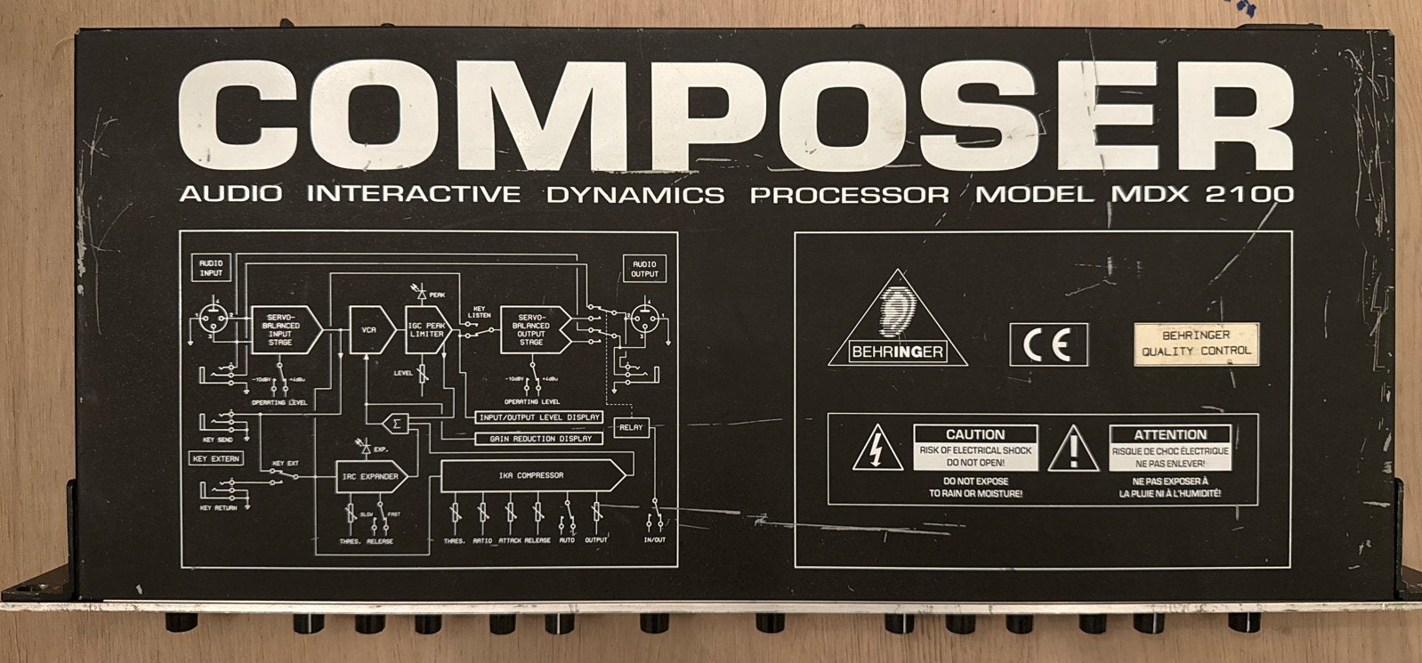 Behringer Composer MDX 2100 Compressor/Limiter/Gate, Ophalen of Verzenden, Gebruikt, Compressor
