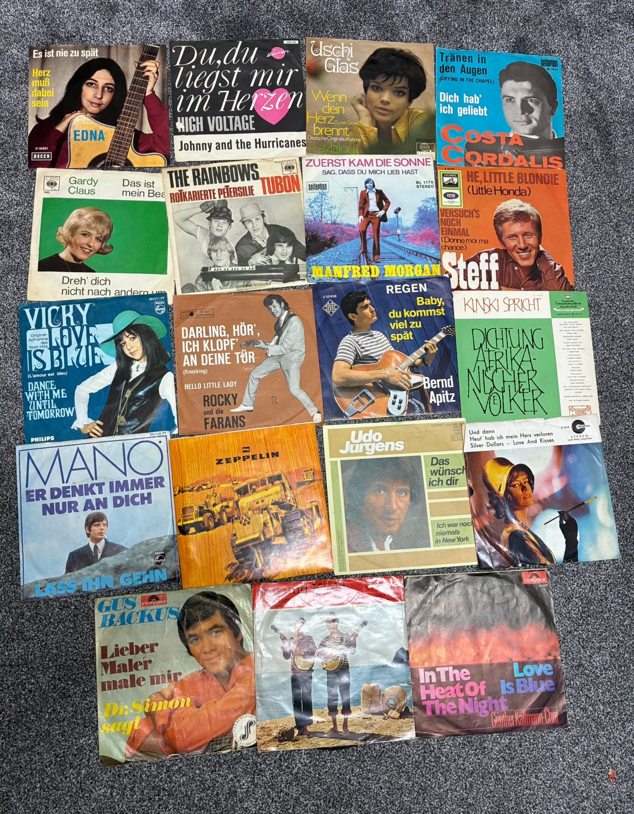 Mooie partij vinyl Duitse vertalingen 150 a 200 stuks, Ophalen of Verzenden, Gebruikt, 7 inch, Schlager