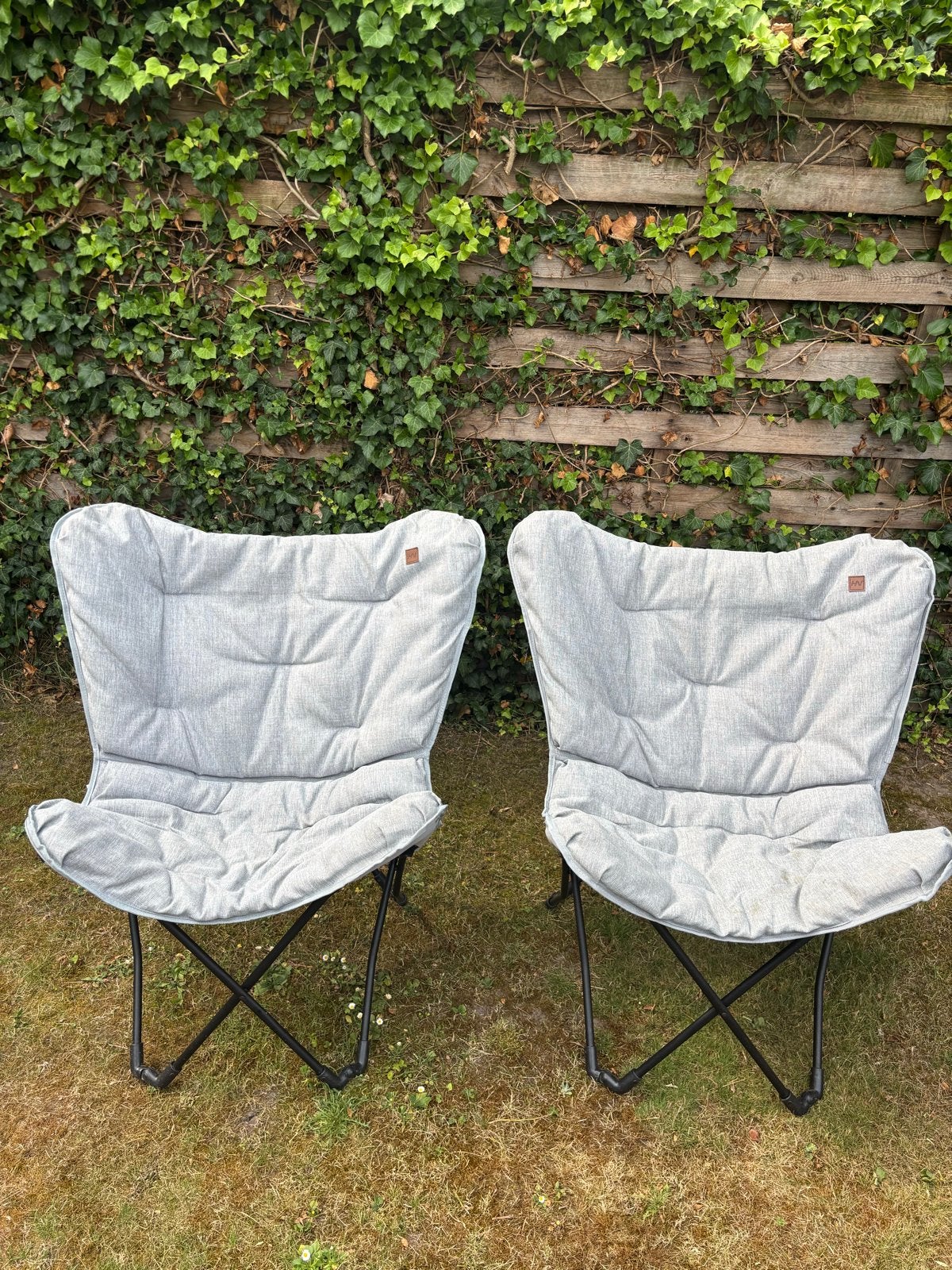 2x Human Nature vlinderstoel - zo goed als nieuw, Tuin en Terras, Ophalen, Zo goed als nieuw, Overige materialen