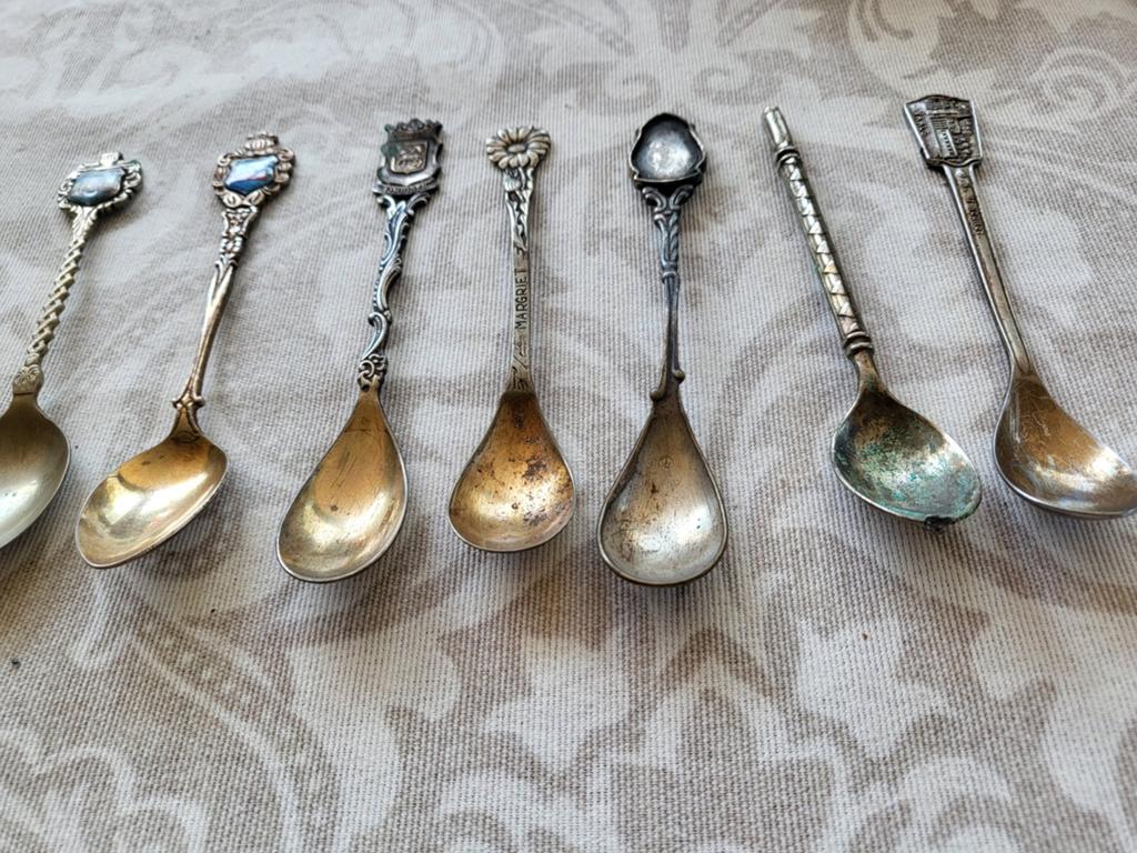 7 lepeltjes, Antiek en Kunst, Ophalen of Verzenden