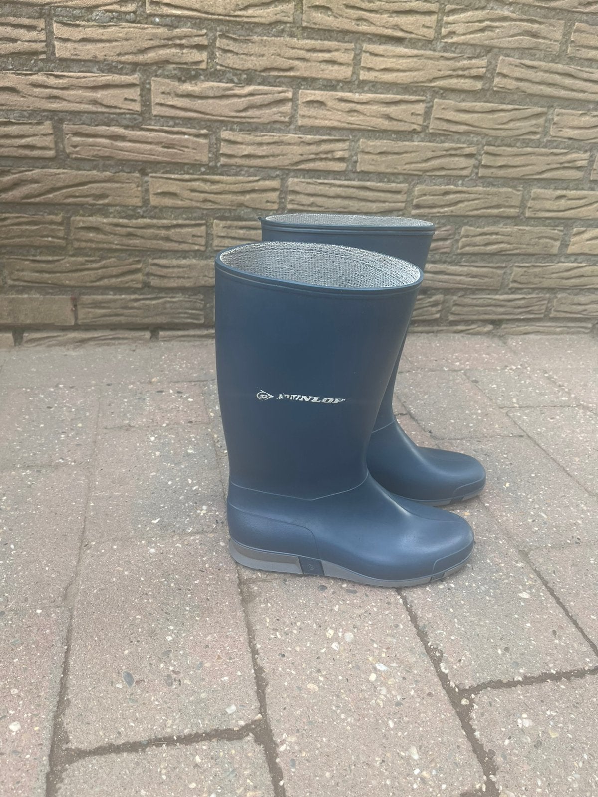 Blauwe dunlop regenlaarzen maat 37, Tuin en Terras, Werkkleding, Ophalen of Verzenden, Zo goed als nieuw, Laarzen