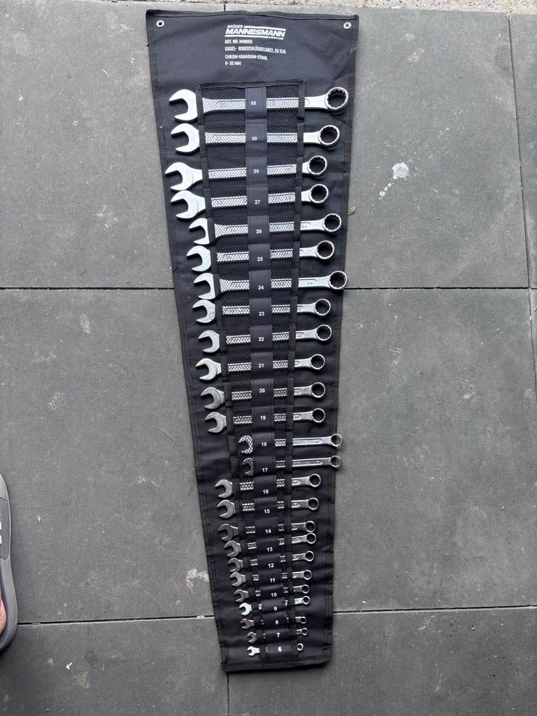 Brüder Mannesmann ringsteeksleutelset 6-32 mm (25-delig), Ophalen of Verzenden, Nieuw