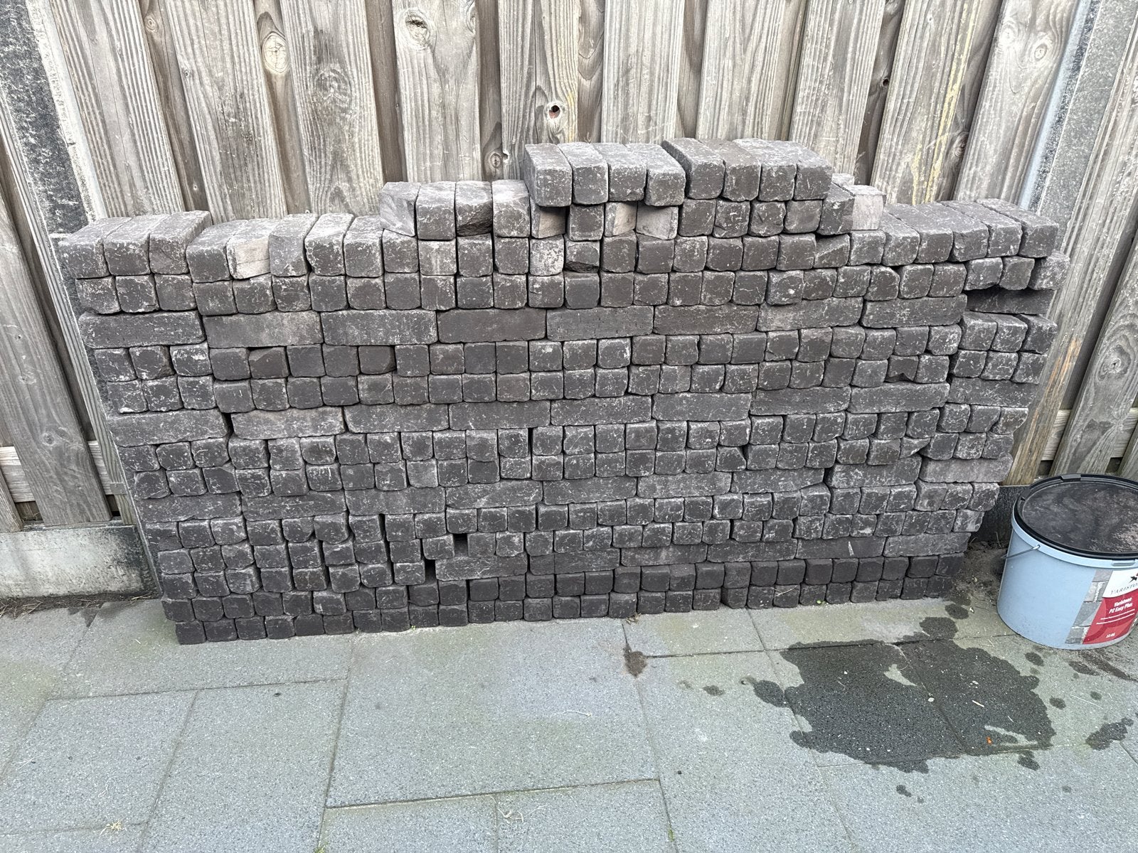 Partij nieuwe klinkers, Ophalen, Nieuw, Beton, Klinkers