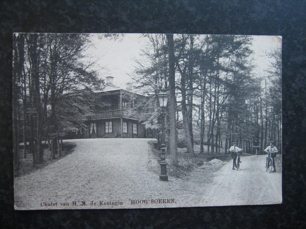 HOOG SOEREN Chalet H.M. de koningin 1914 militairgelopen, Ophalen of Verzenden, Voor 1920, Gelderland