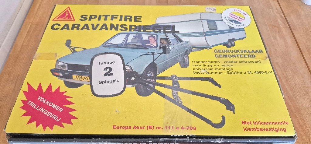 2 Auto Spiegels voor de caravan spitfire, Ophalen of Verzenden, Gebruikt