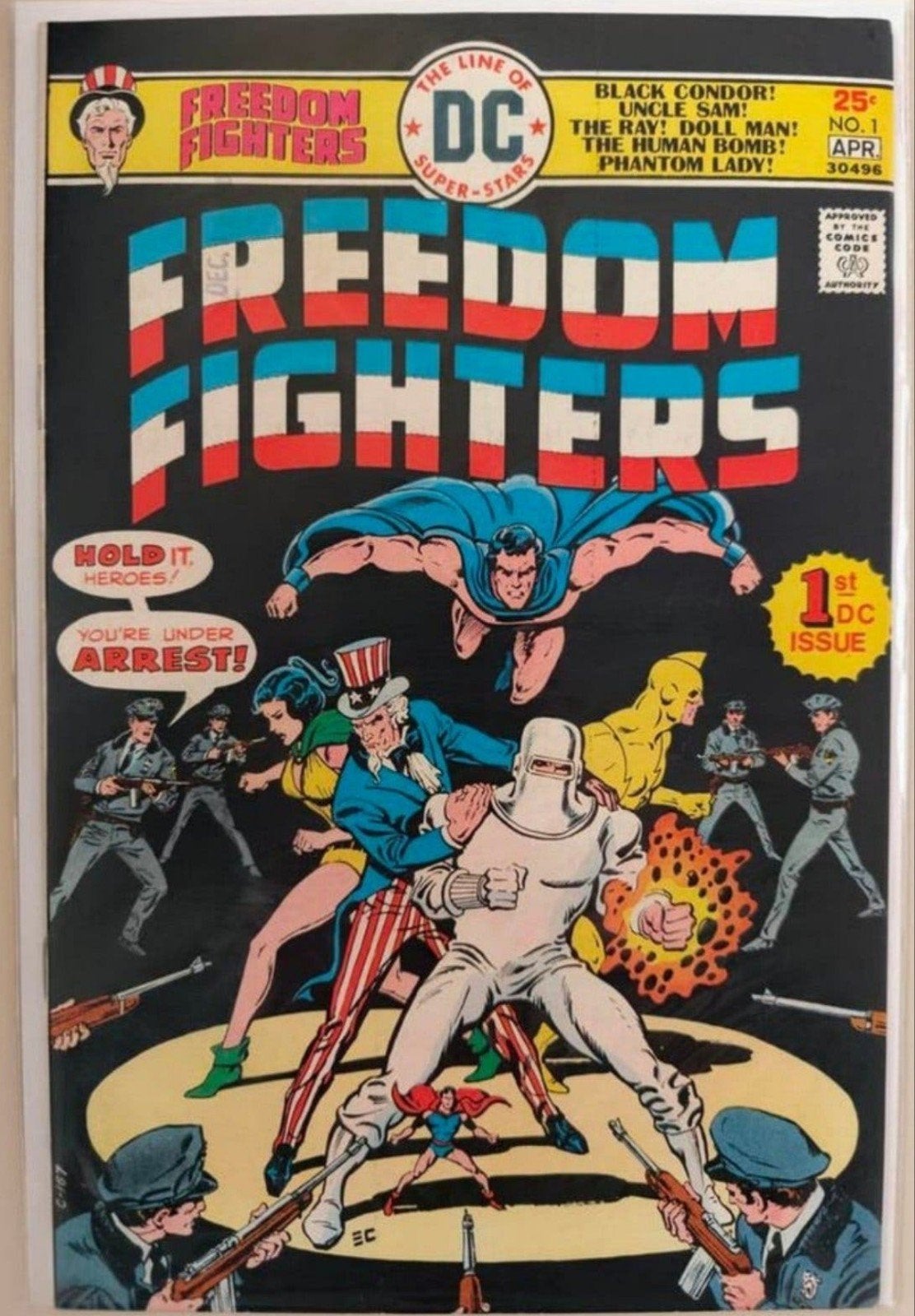 Freedom Fighters #1 (1976), Eén comic, Amerika, Ophalen of Verzenden, Zo goed als nieuw