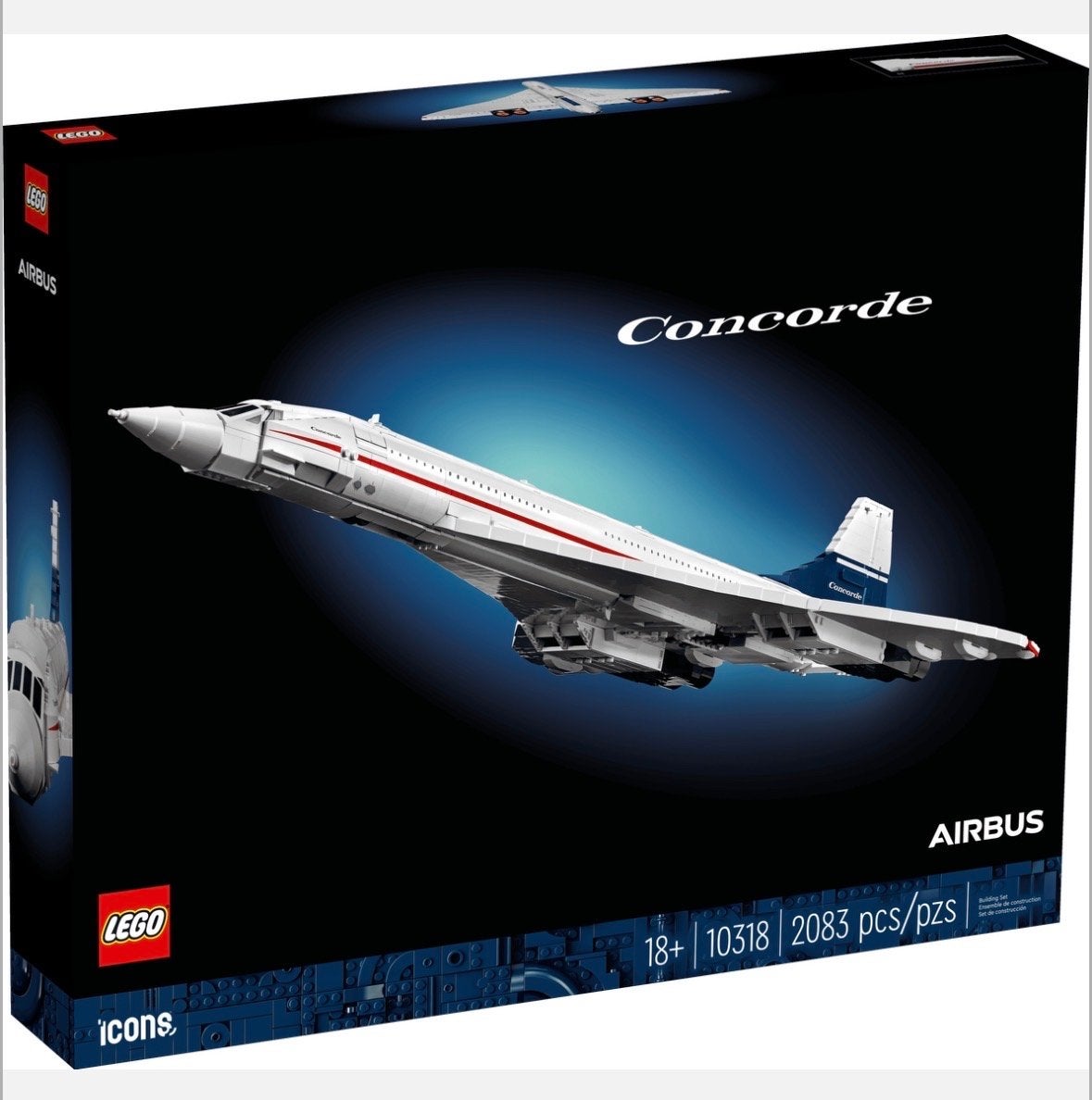 LEGO Icons 10318 Concorde, Ophalen, Lego, Zo goed als nieuw, Icons