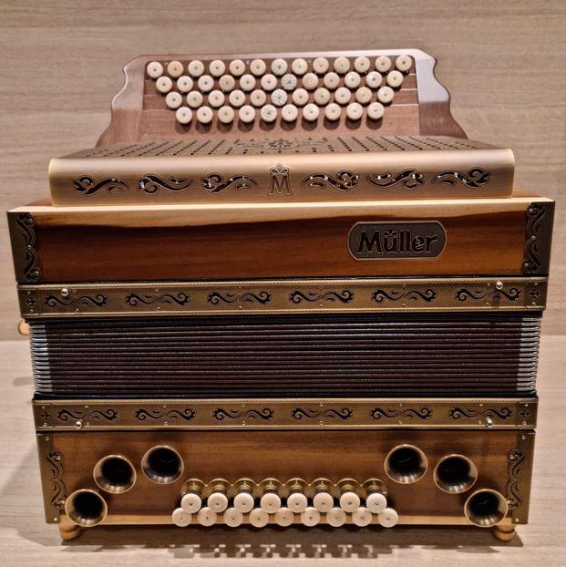 Müller Tulipier PLUS-PAKET GCFBb steirsiche harmonica, Muziek en Instrumenten, Accordeons, Nieuw, Knopaccordeon, Overige formaten