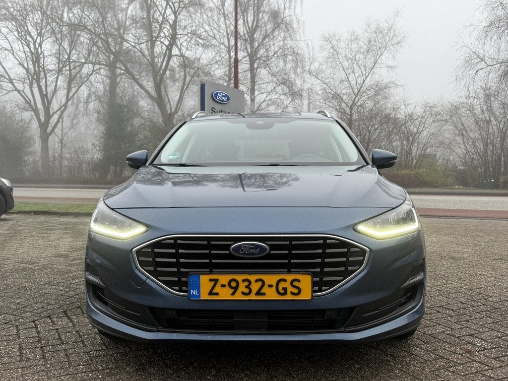 Ford Focus Wagon 1.0 EcoBoost Hybrid Titanium X 125pk AGR St, Auto's, Ford, Gebruikt, Blauw, Handgeschakeld, 19 km/l