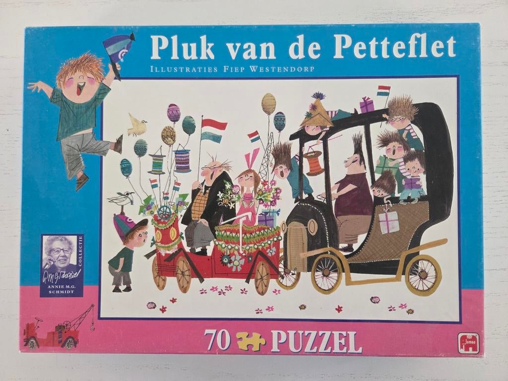 Puzzel van Pluk van de Petteflet 70 stukjes, Ophalen of Verzenden, Meer dan 50 stukjes, Gebruikt, 4 tot 6 jaar