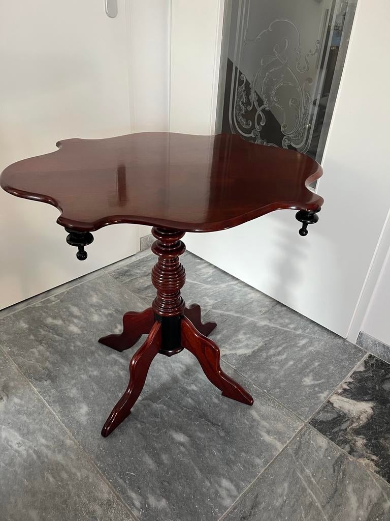 Antieke Mahonie Biedermeier Bijzettafel ., Antiek en Kunst, Ophalen of Verzenden