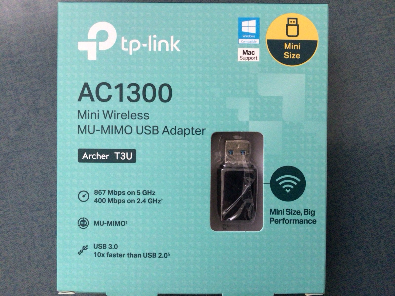 TP-Link AC1300 Mini Wireless MU-MIMO USB Adapter Archer T3U, Ophalen of Verzenden, Nieuw