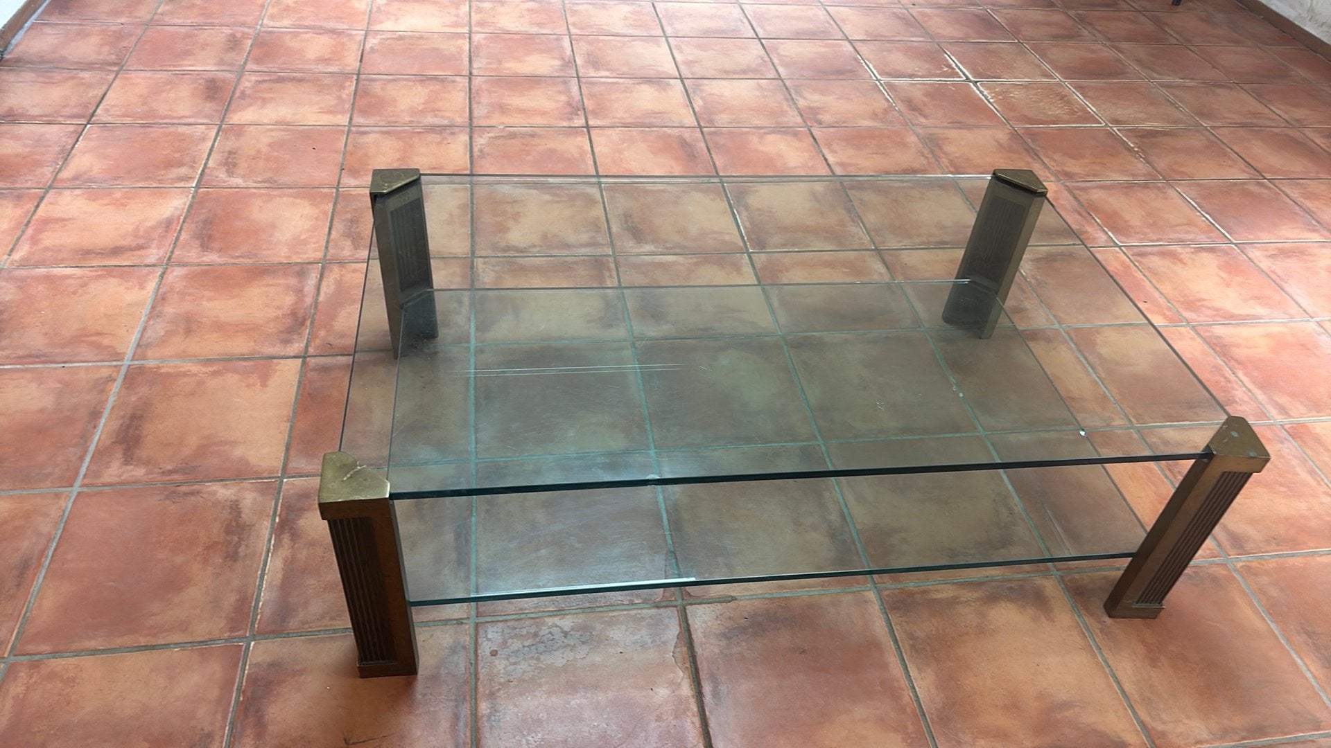 vintage salontafel van Pieter Ghyczy uit de jaren 70., Ophalen, Gebruikt, 100 tot 150 cm, 50 tot 100 cm
