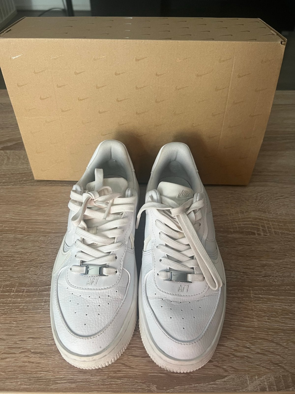 Nike Air Force 1 Shadow - Maat 38, Ophalen of Verzenden, Gedragen, Wit, Sneakers of Gympen