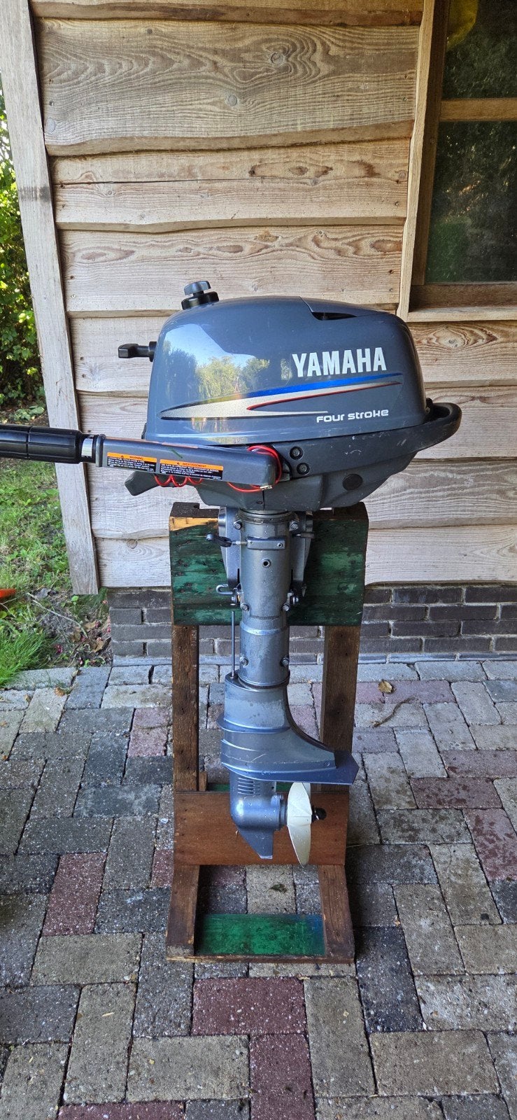 Yamaha 4 pk buitenboordmotor, Watersport en Boten, Buiten- en Binnenboordmotoren, Ophalen, Benzine, Minder dan 5 pk