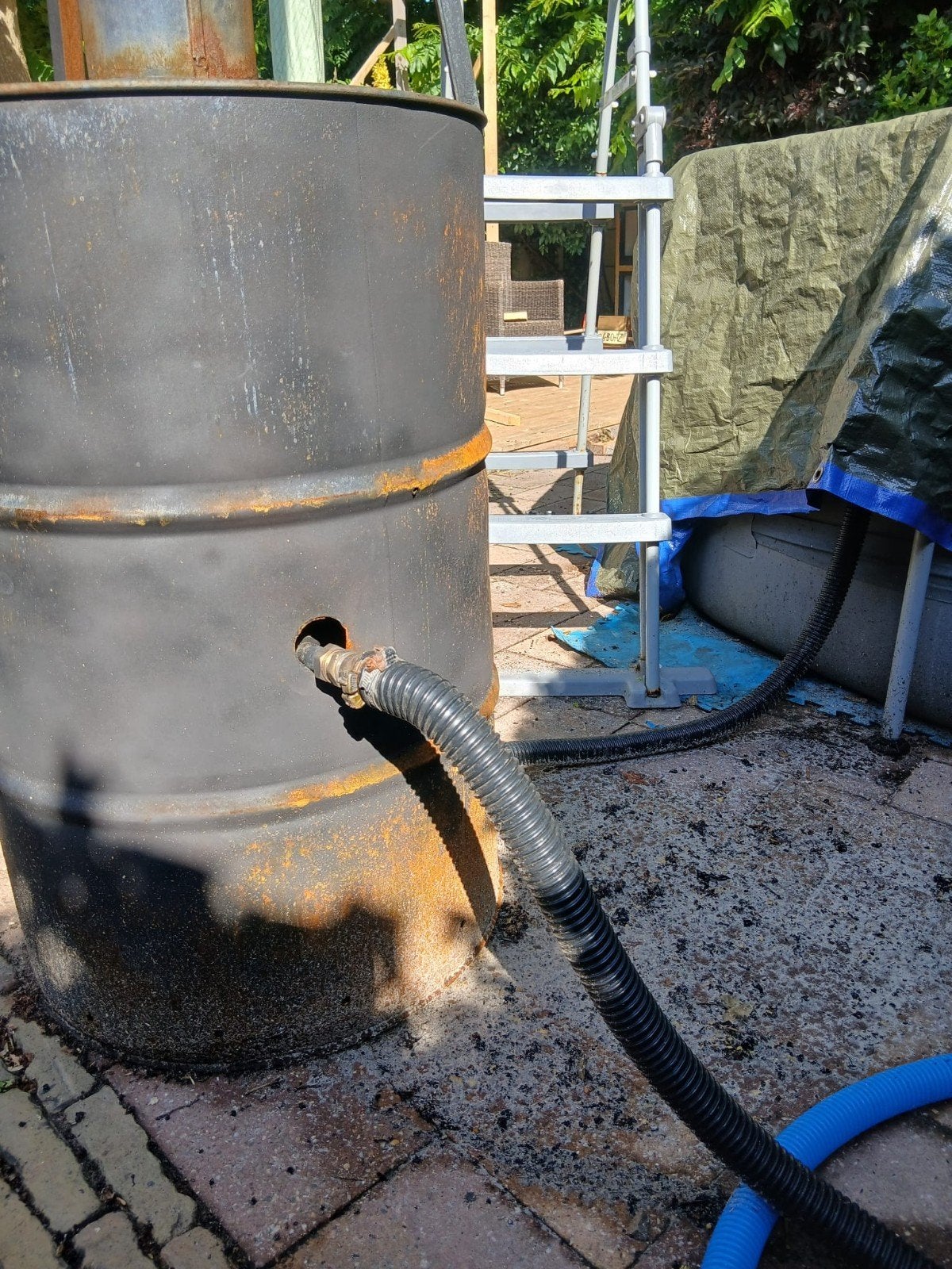Zwembadkachel met 3m buis - verwarm je zwembad snel!, Ophalen