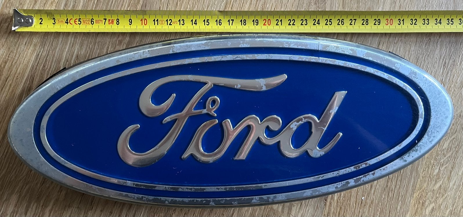 Ford truck vrachtwagen embleem jaren '80, Ophalen of Verzenden, Gebruikt, Overige merken, Overige Auto-onderdelen