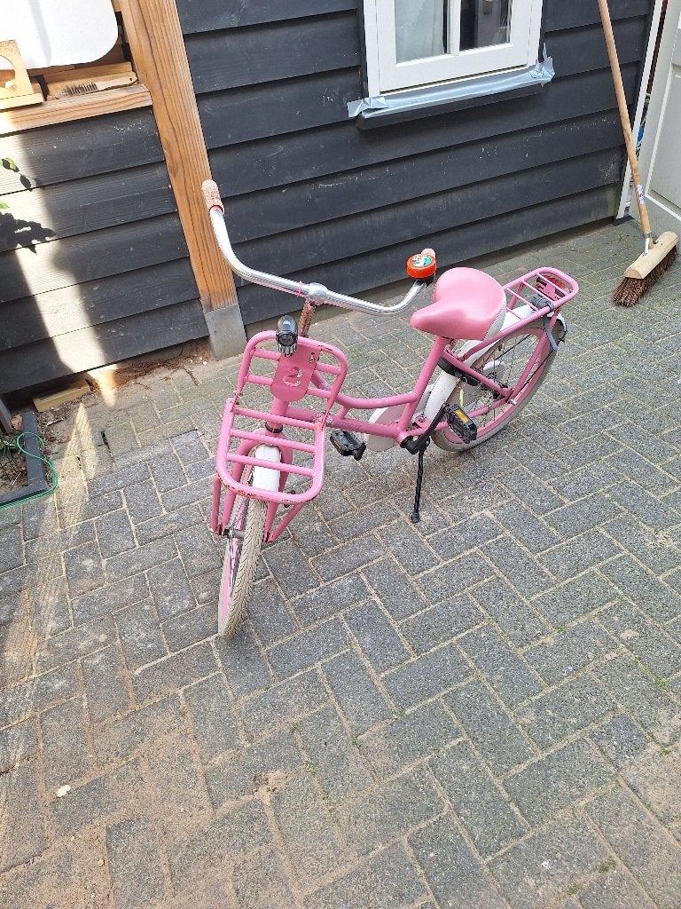 Meisjesfiets, Fietsen en Brommers, Ophalen, Gebruikt, Terugtraprem, 20 inch
