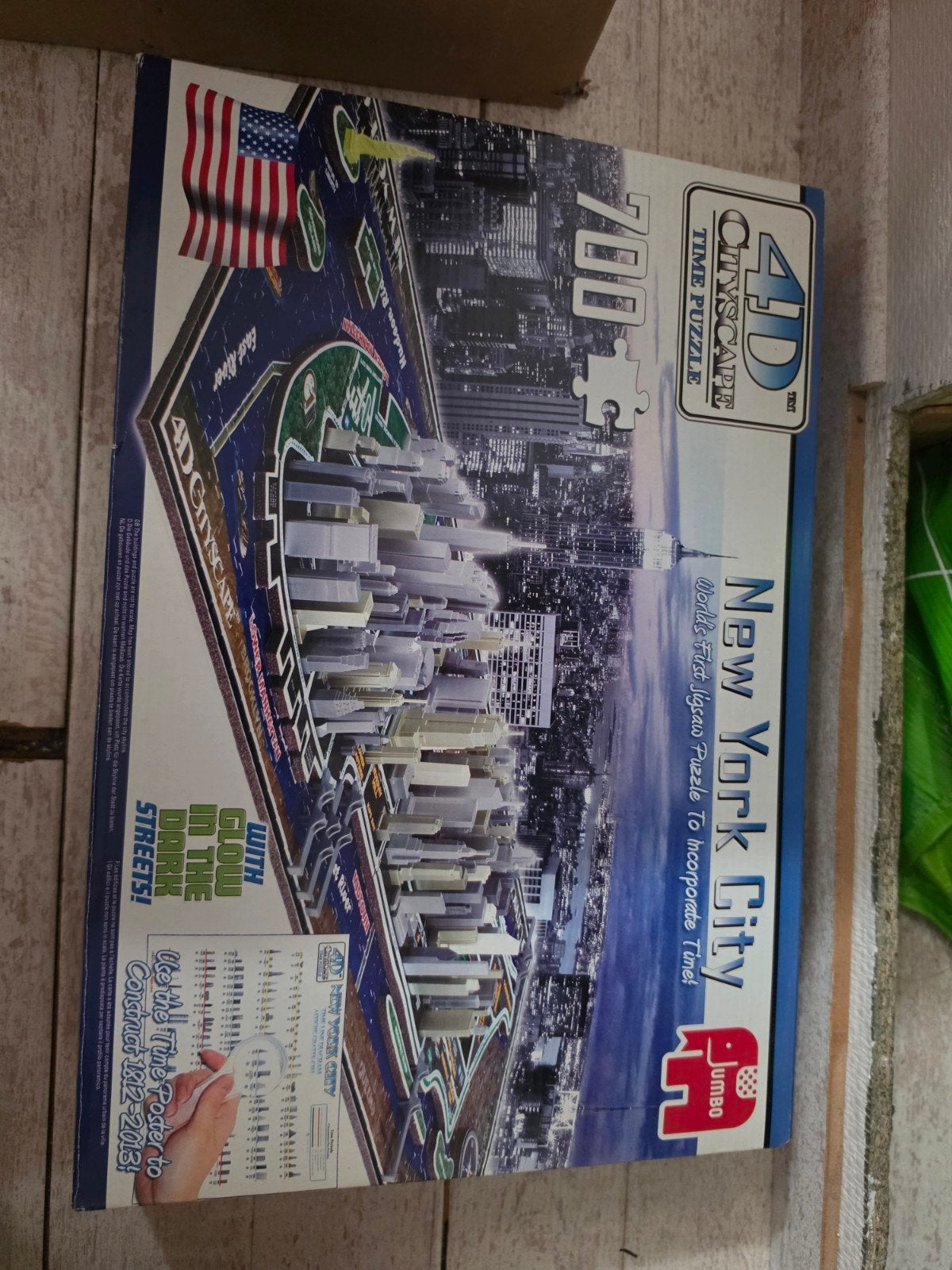4D Cityscape Time Puzzle New York City - 700 stukjes, Hobby en Vrije tijd, Ophalen of Verzenden, 500 t/m 1500 stukjes, Zo goed als nieuw