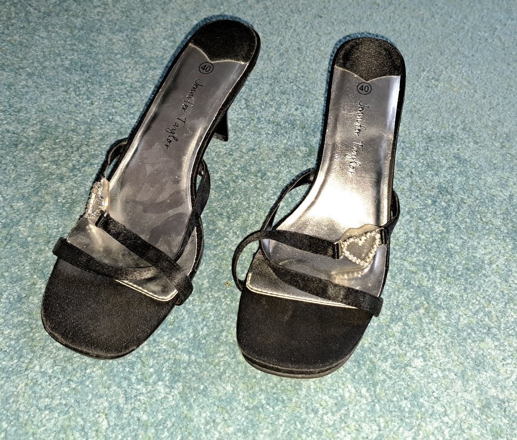 Mooie open schoentjes met hakken zwart + bling (mt 40) zgan, Kleding | Dames, Schoenen, Verzenden, Zwart, Jennifer Taylor, Zo goed als nieuw