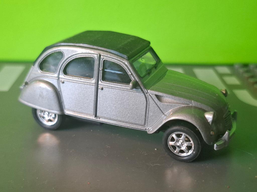 Welly - Citroën 2CV [grijs] 1/55, Ophalen of Verzenden, Gebruikt, Auto