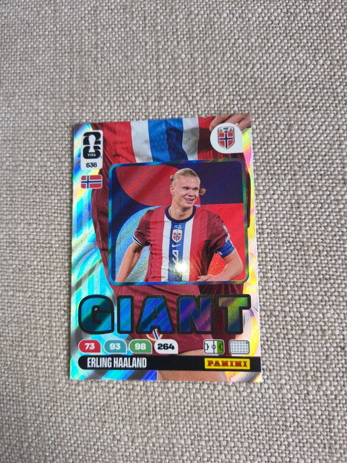 Haaland GIANT Panani kaart, Hobby en Vrije tijd, Stickers en Plaatjes, Ophalen, Zo goed als nieuw, Plaatje