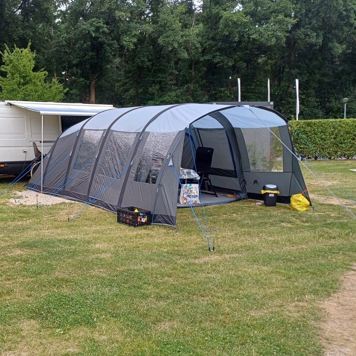 Safarica Indian Hills 360 AIR opblaasbare tent, Caravans en Kamperen, Tenten, Ophalen, Zo goed als nieuw, Tot en met 5