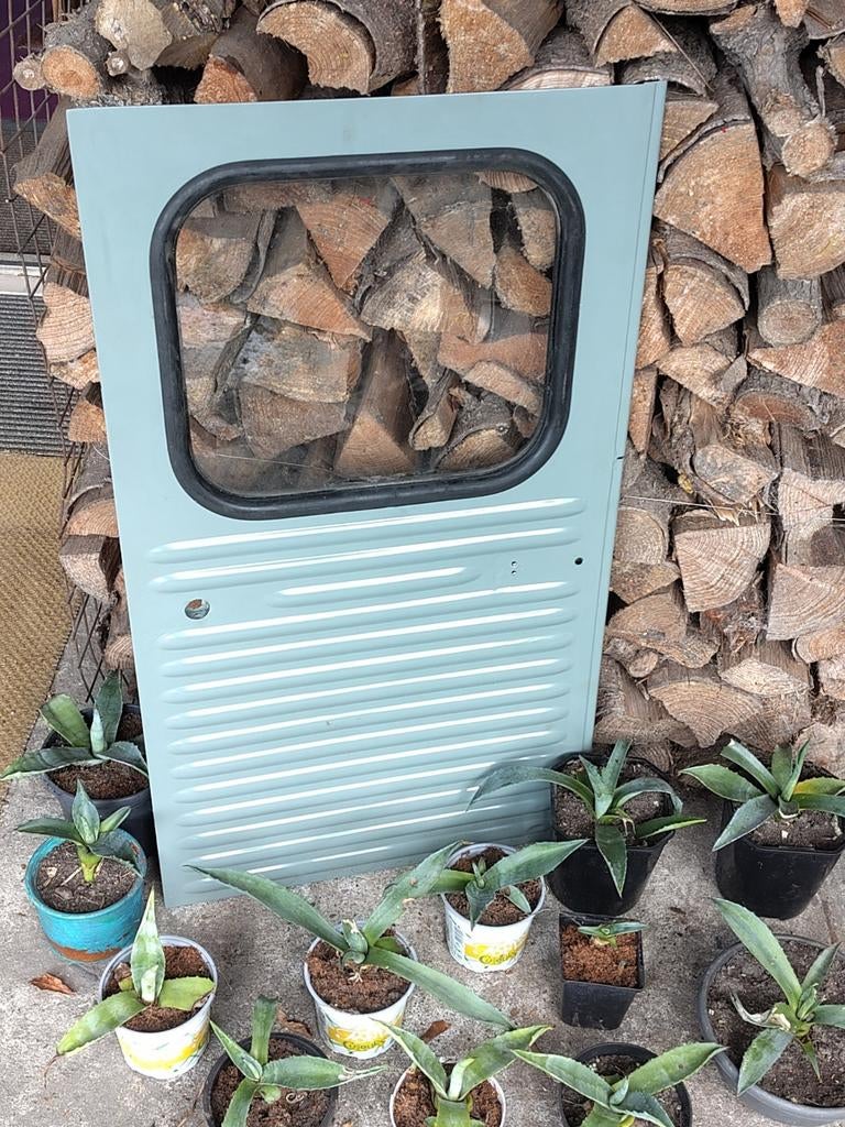 Rechter deur 2cv AZU, 75 tot 150 cm, Deurkozijn, Ophalen of Verzenden, Zo goed als nieuw
