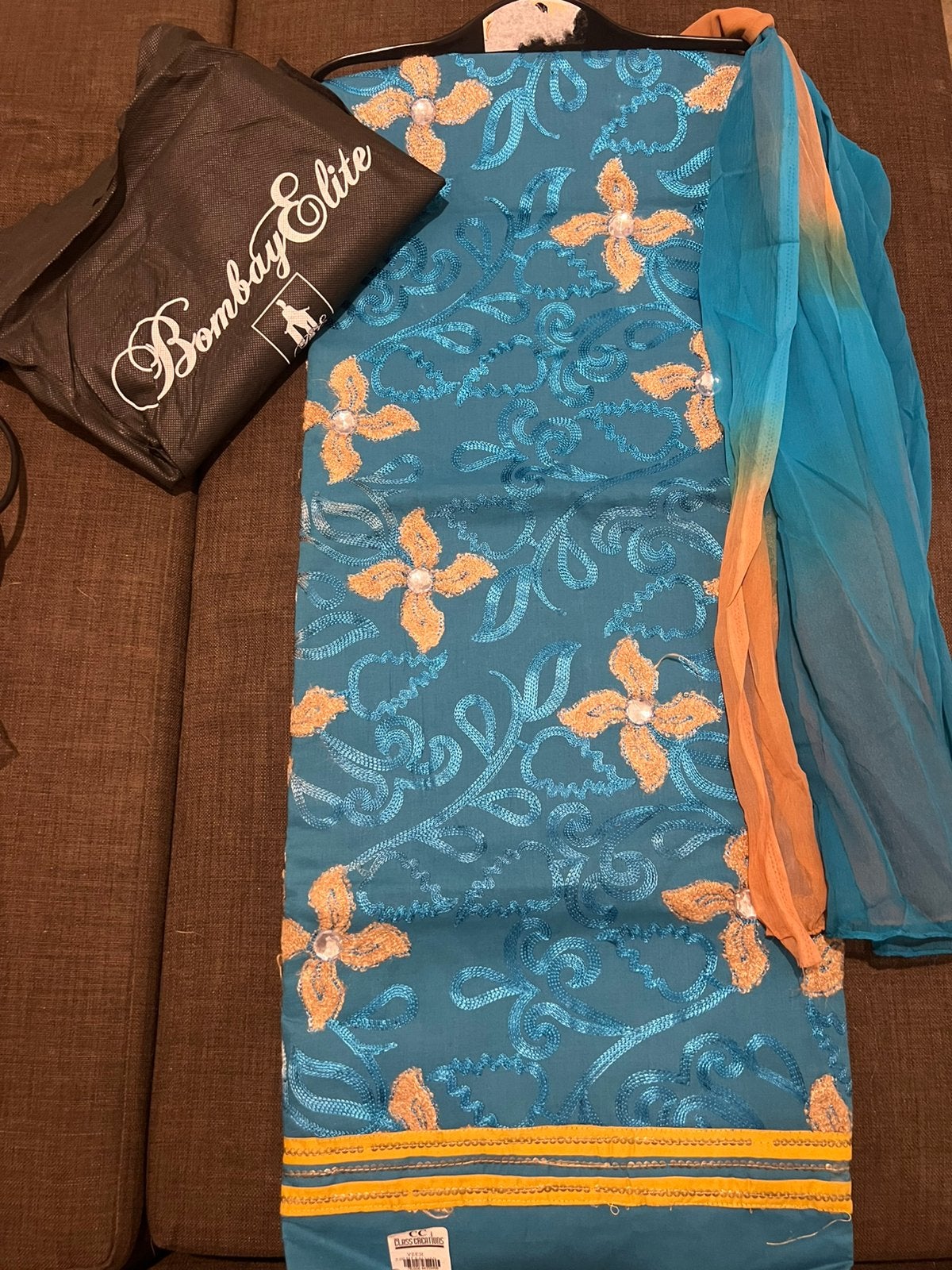 Suit material, Maat 38/40 (M), Overige typen, Blauw, Nieuw