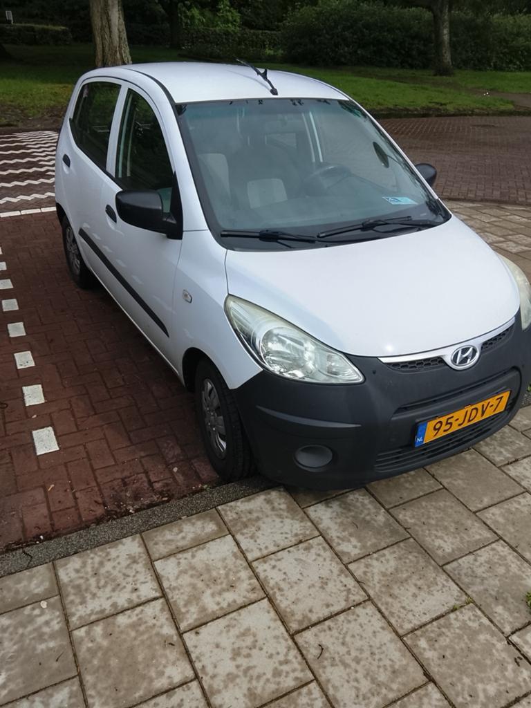 Hyundai i10 1.1 I 5DR 2009 Wit, Auto's, Hyundai, Voorwielaandrijving, 31 €/maand, 4 cilinders, 400 kg