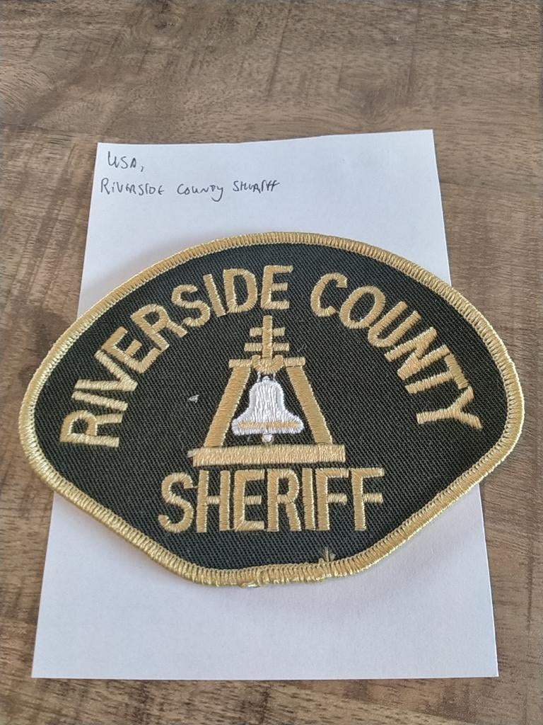 USA , Californië , Riverside County Sheriff , Patch, Verzenden, Overige soorten, Amerika, Embleem of Badge