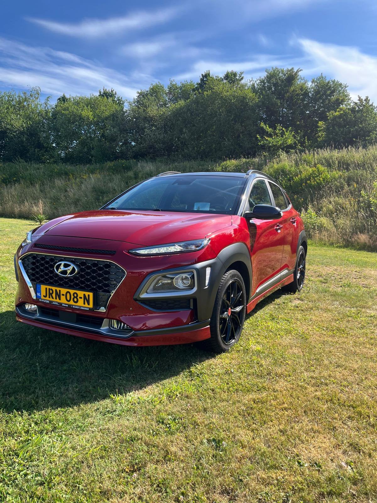 Hyundai Kona 1.6 T-gdi 177pk 2WD 7 DCT 2020 Rood, Auto's, Hyundai, 1250 kg, 4 cilinders, 177 pk, SUV of Terreinwagen