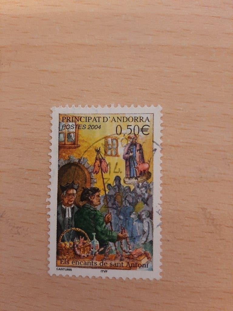 2004 Andorra De charmes van Sint Antonius, Verzenden, Overige landen, Gestempeld