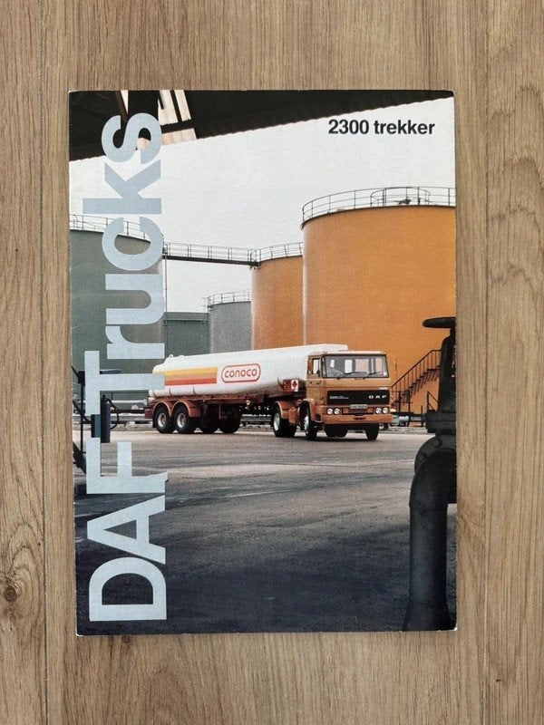 Vintage brochure DAF 2300 trekker vrachtwagen - 1980, Ophalen of Verzenden, Zo goed als nieuw, Overige merken